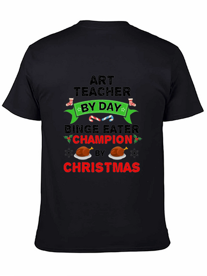 Art Teacher Binge Eater Christmas T-Shirt