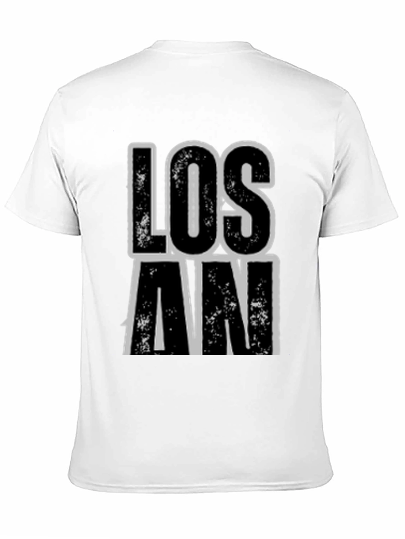 Los An Graphic Print Black T-Shirt