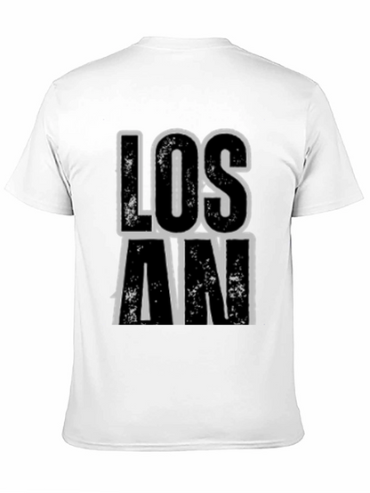 Los An Graphic Print Black T-Shirt