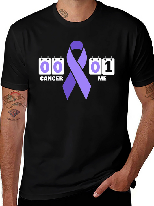 Cancer Awareness Ribbon Graphic T-Shirt