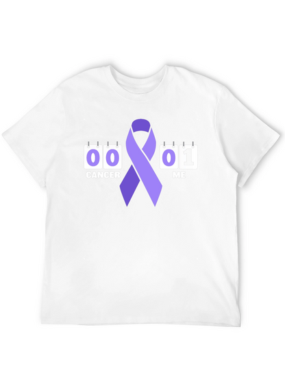 Cancer Awareness Ribbon Graphic T-Shirt