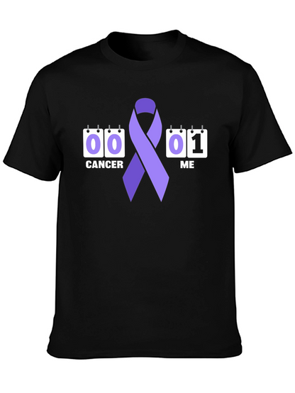 Cancer Awareness Ribbon Graphic T-Shirt