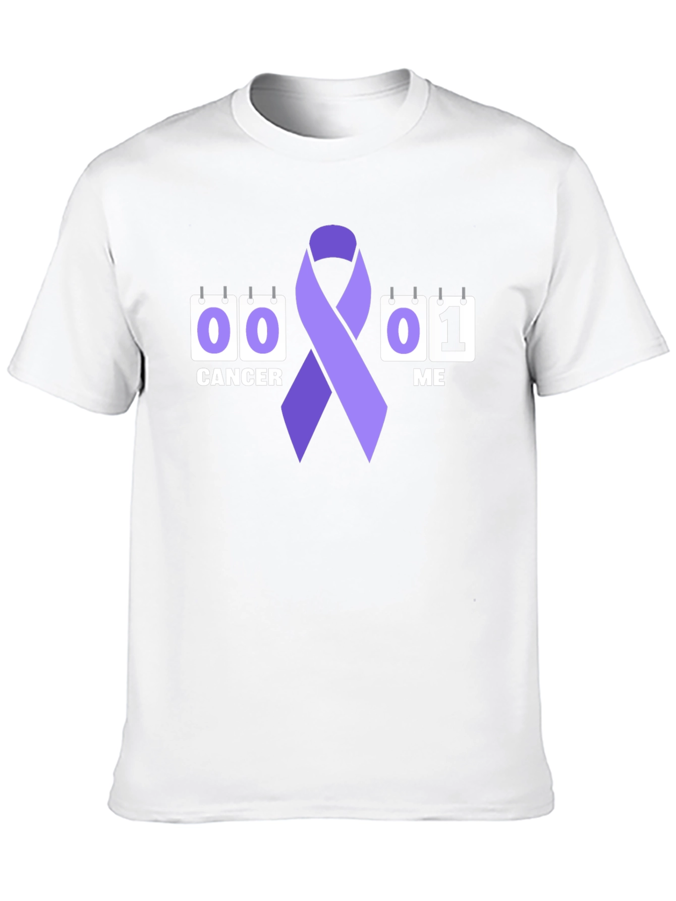 Cancer Awareness Ribbon Graphic T-Shirt