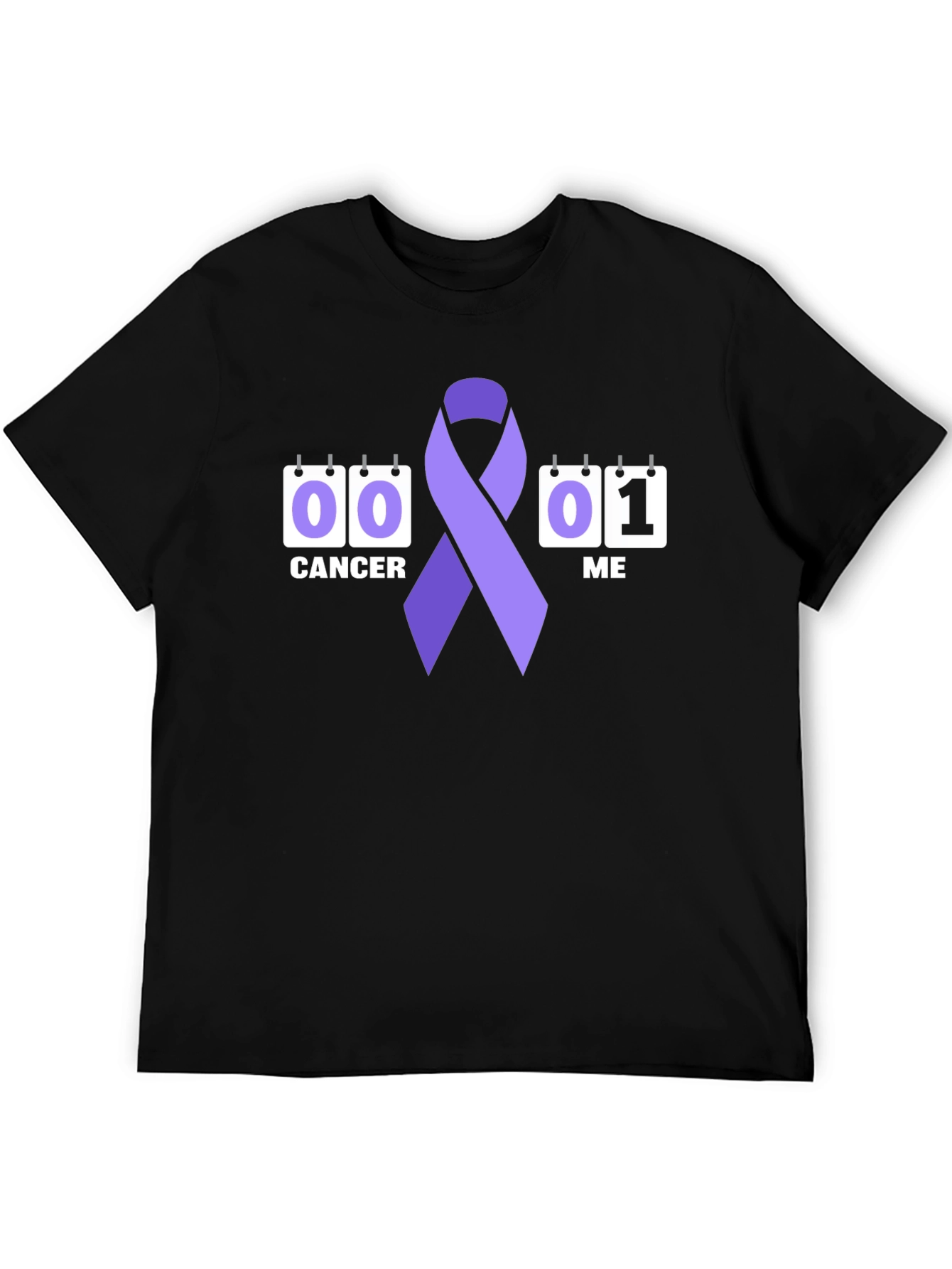 Cancer Awareness Ribbon Graphic T-Shirt