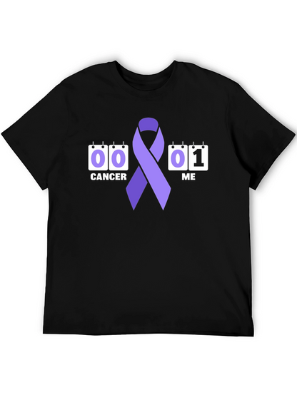 Cancer Awareness Ribbon Graphic T-Shirt