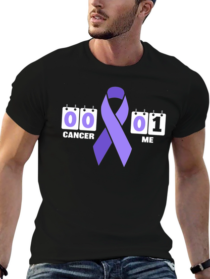 Cancer Awareness Ribbon Graphic T-Shirt