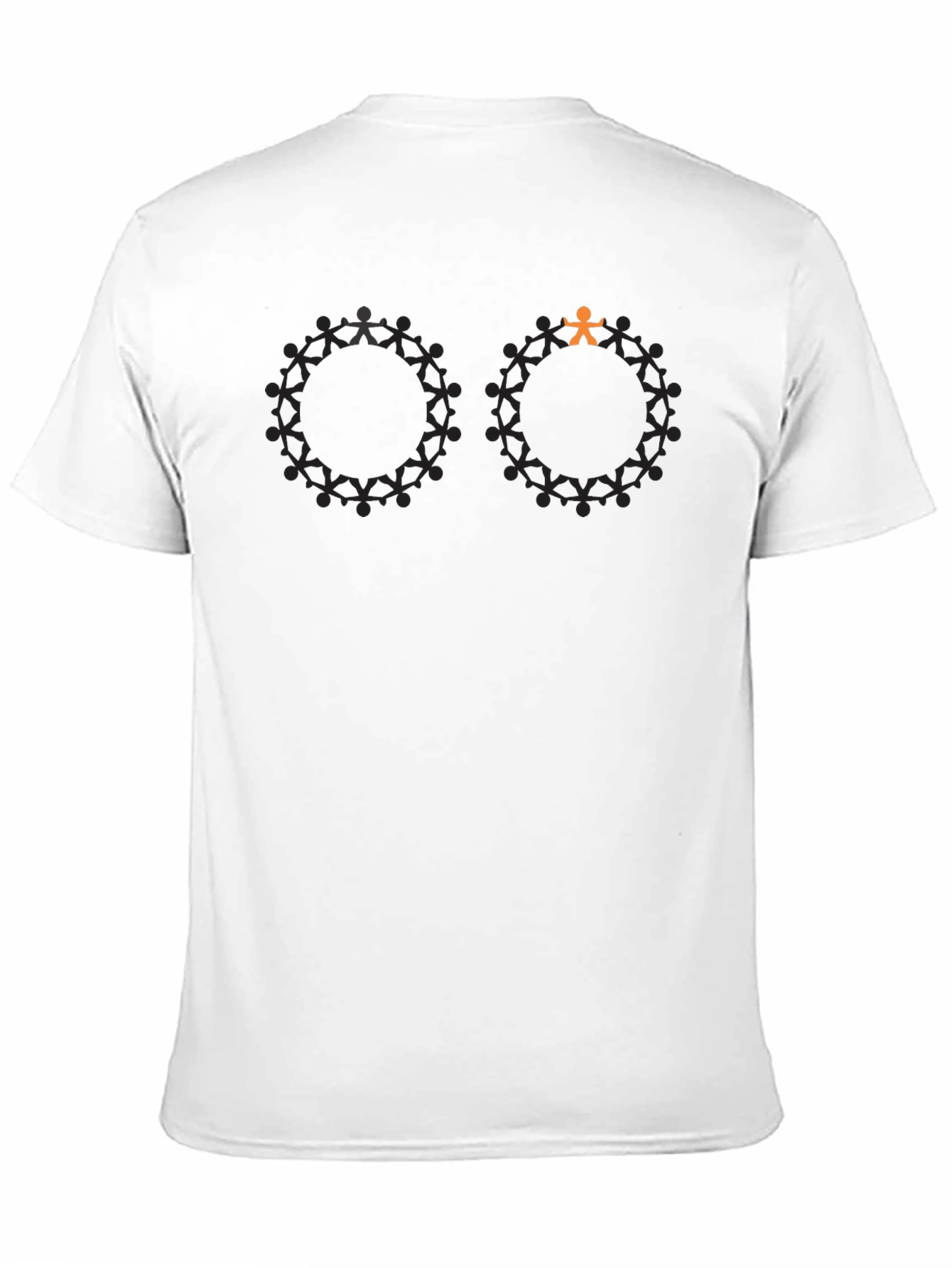 Unique Silhouette People Circle Graphic Tee