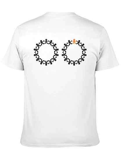 Unique Silhouette People Circle Graphic Tee