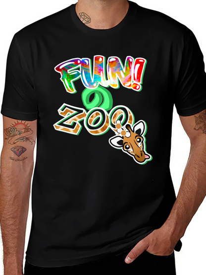Fun Zoo Giraffe Graphic T-Shirt