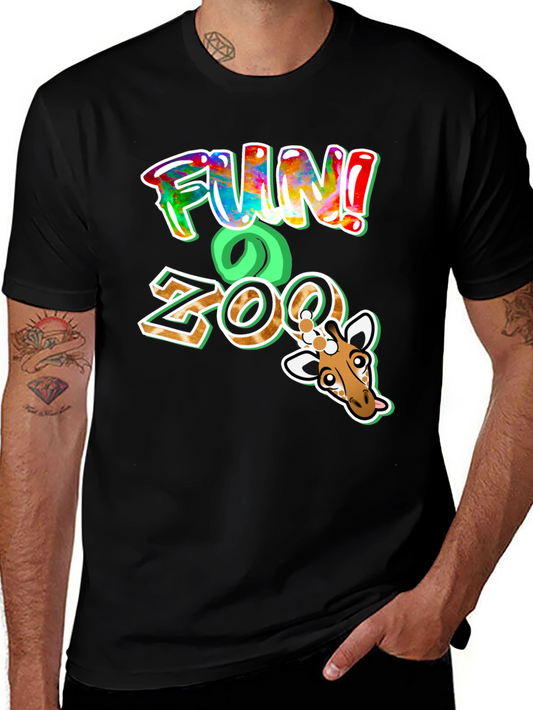 Fun Zoo Giraffe Graphic T-Shirt