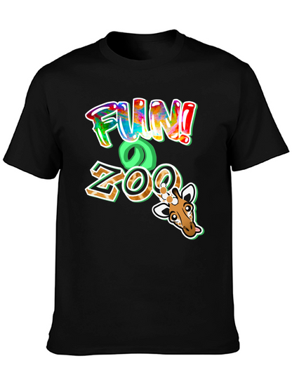 Fun Zoo Giraffe Graphic T-Shirt