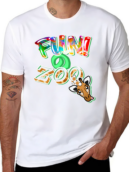 Fun Zoo Giraffe Graphic T-Shirt