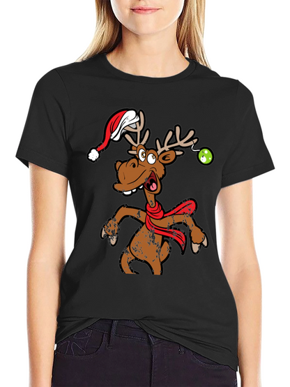 Funny Christmas Moose T-Shirt