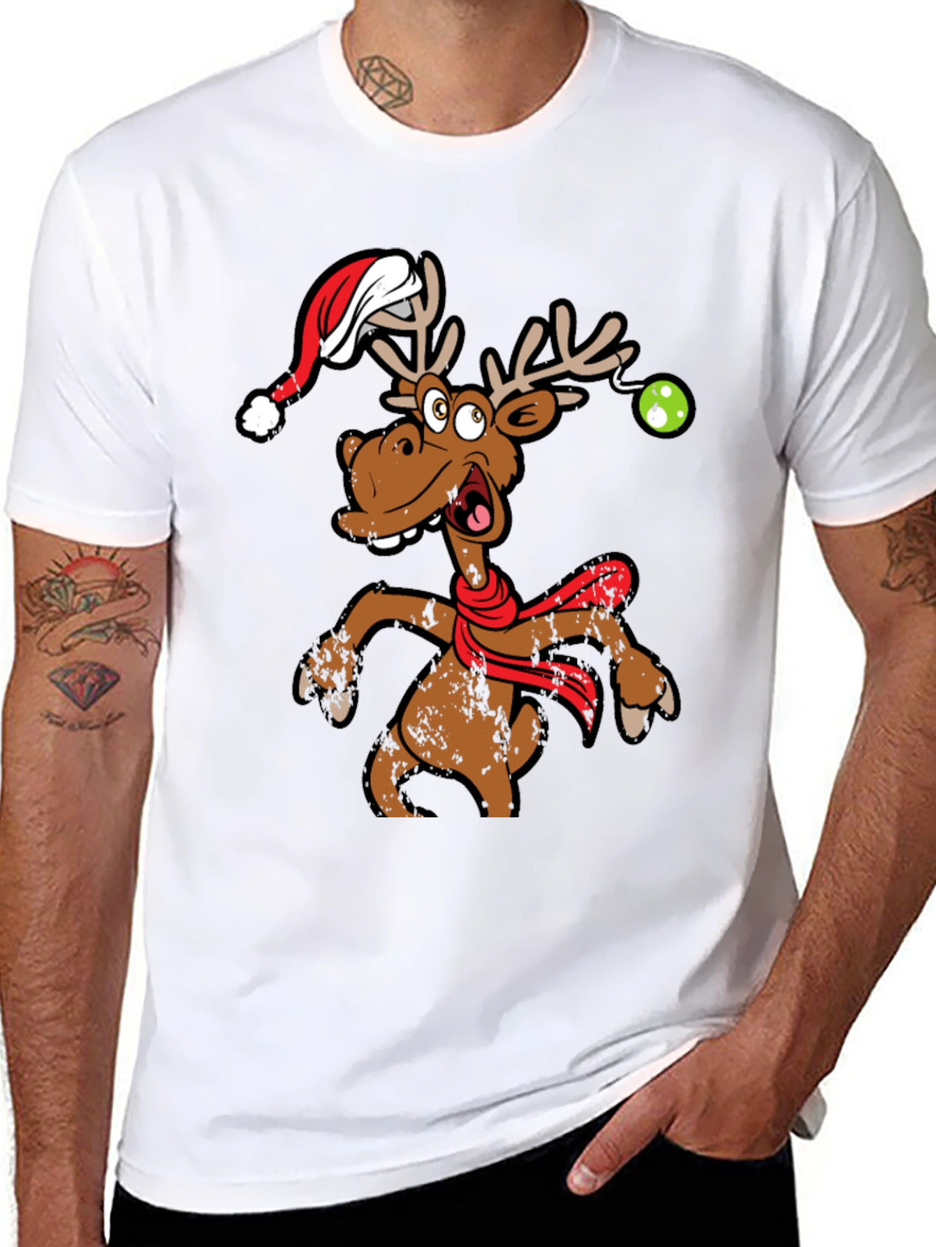 Funny Christmas Moose T-Shirt