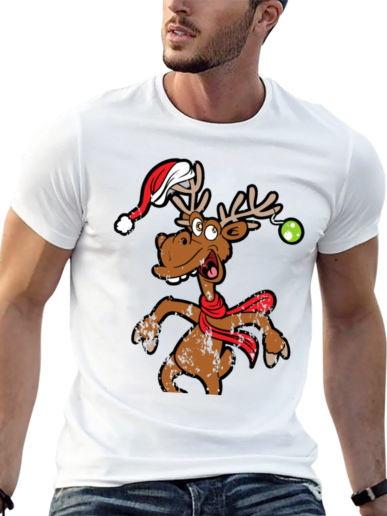 Funny Christmas Moose T-Shirt