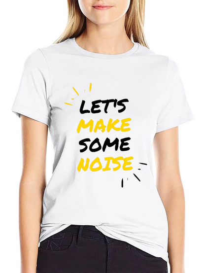 Lets Make Some Noise Black Graphic Tee