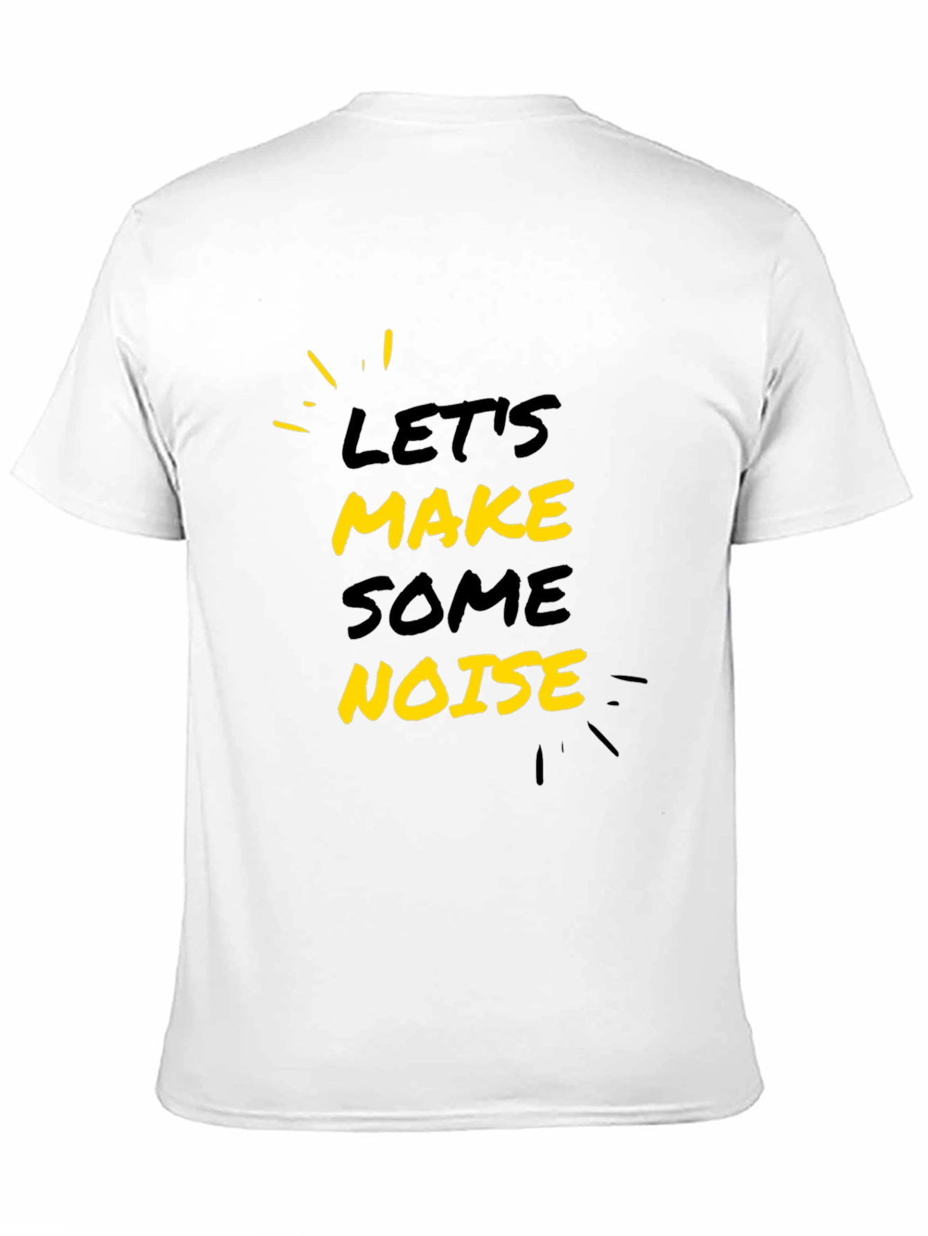 Lets Make Some Noise Black Graphic Tee