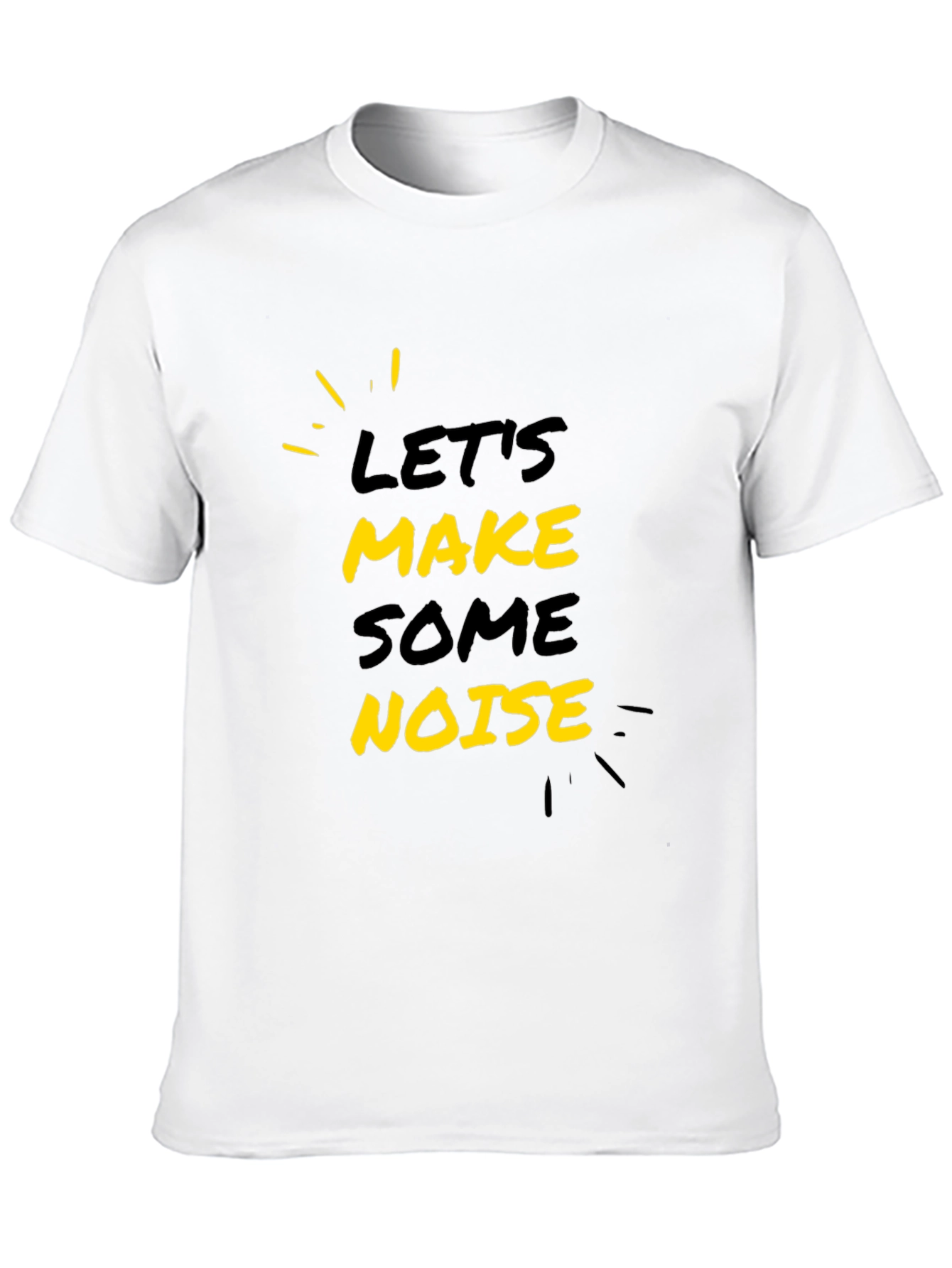 Lets Make Some Noise Black Graphic Tee