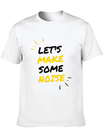 Lets Make Some Noise Black Graphic Tee