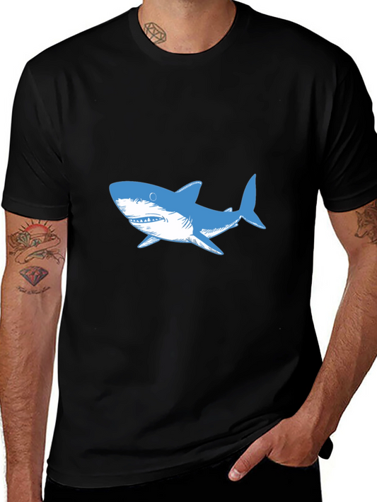 Shark Graphic Black T-Shirt