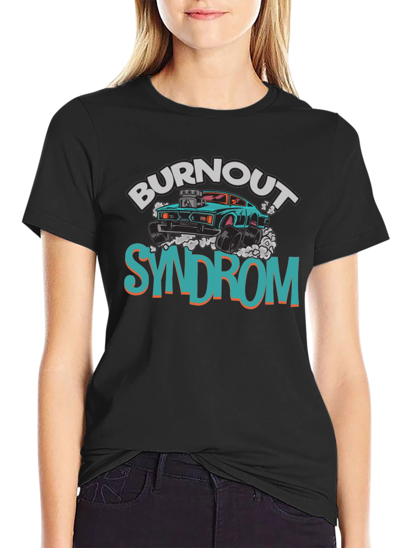 Burnout Syndrome Graphic Tee - Cool Car Design