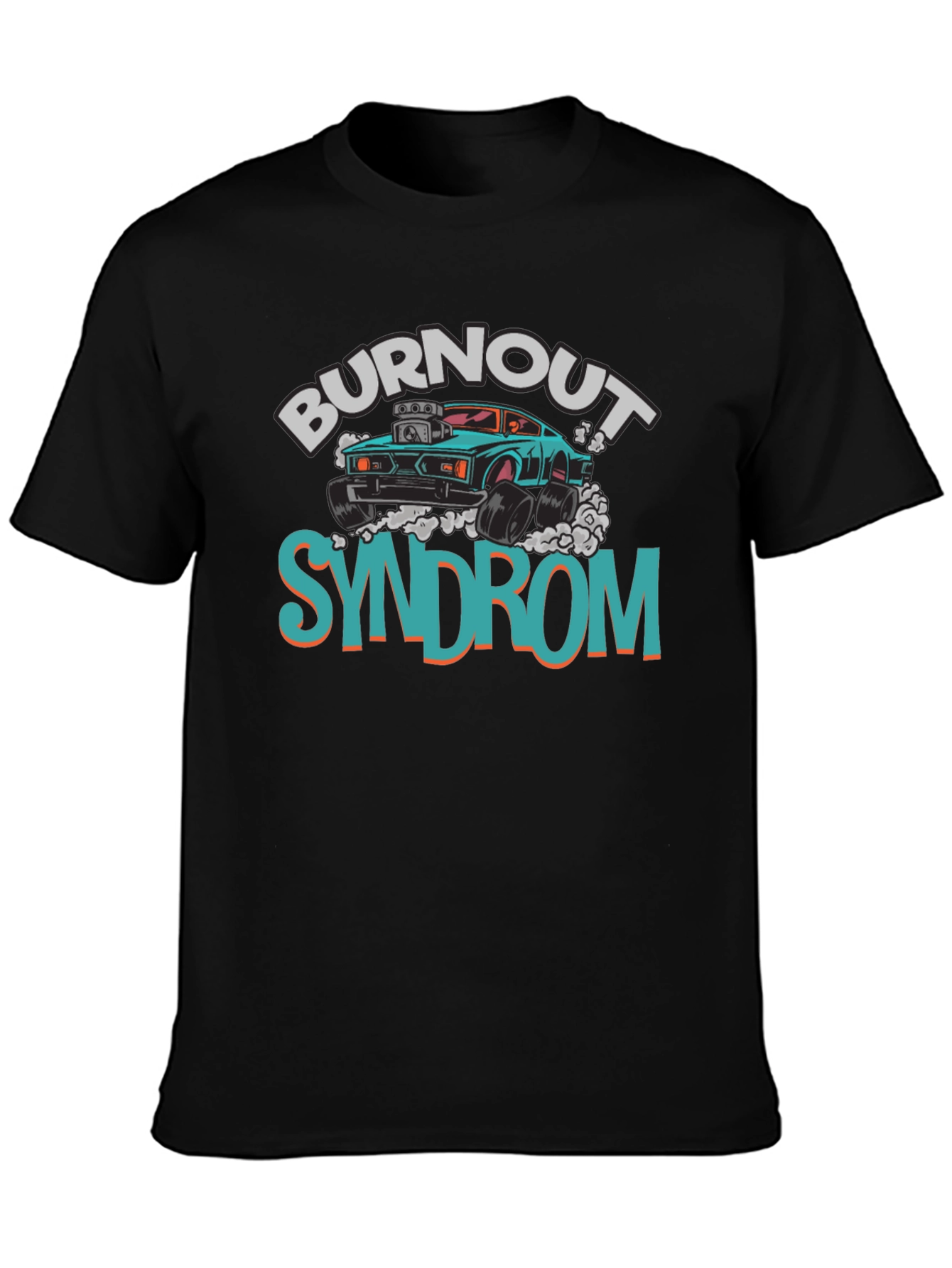 Burnout Syndrome Graphic Tee - Cool Car Design