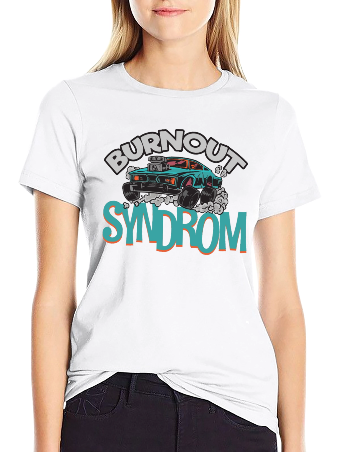 Burnout Syndrome Graphic Tee - Cool Car Design