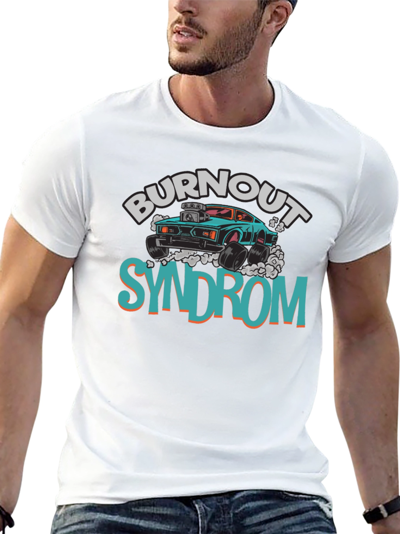 Burnout Syndrome Graphic Tee - Cool Car Design