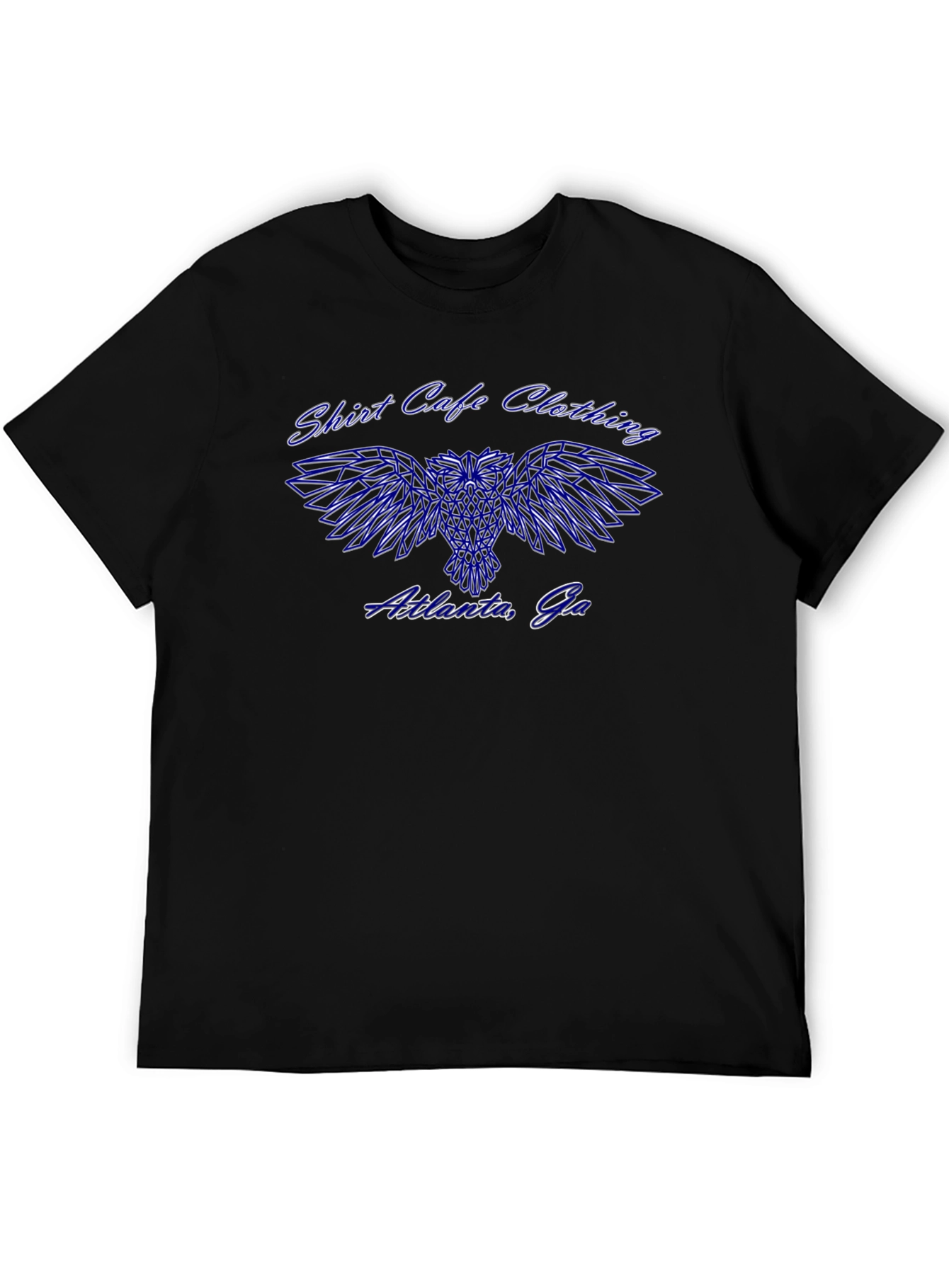 Shirt Cafe Clothing Black T-Shirt w/ Owl Design