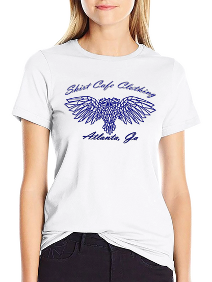 Shirt Cafe Clothing Black T-Shirt w/ Owl Design