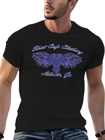 Shirt Cafe Clothing Black T-Shirt w/ Owl Design