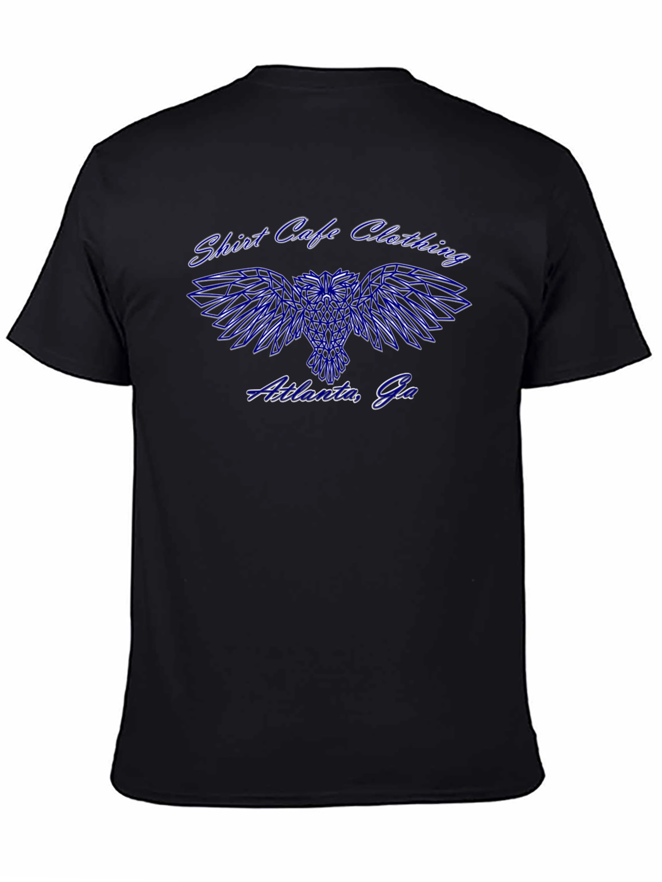 Shirt Cafe Clothing Black T-Shirt w/ Owl Design