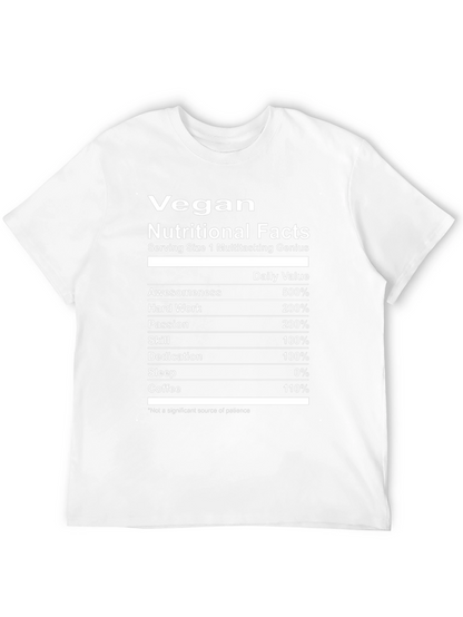 Vegan Nutritional Facts T-Shirt