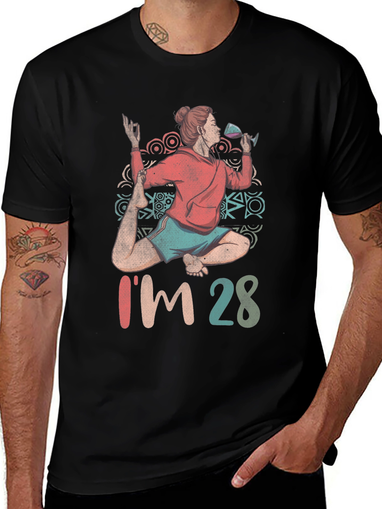 Yoga & Wine T-Shirt - Im 28 Graphic Tee
