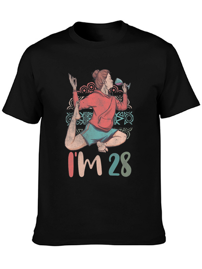 Yoga & Wine T-Shirt - Im 28 Graphic Tee