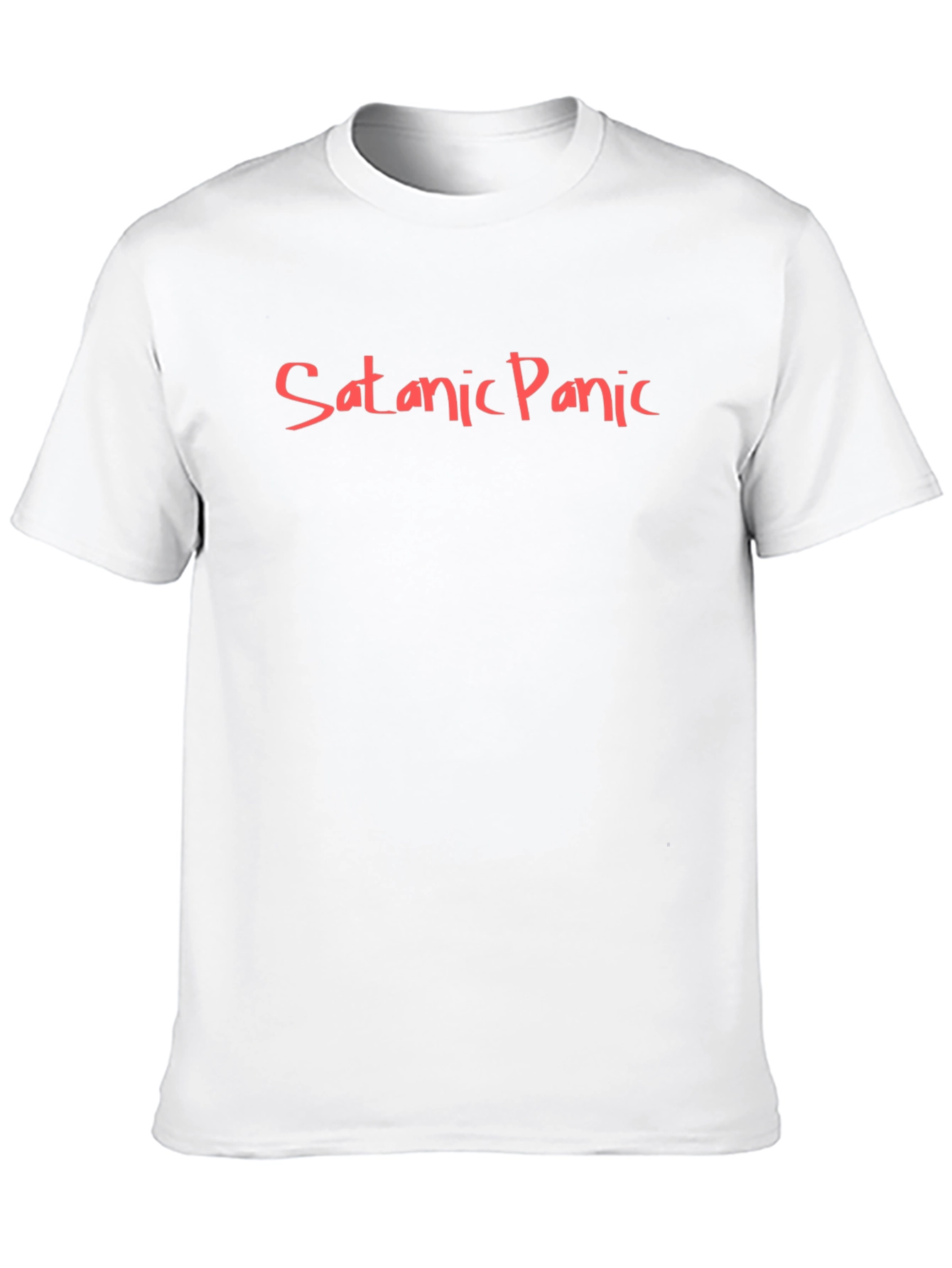 Satanic Panic Graphic Tee - Black Cotton T-Shirt