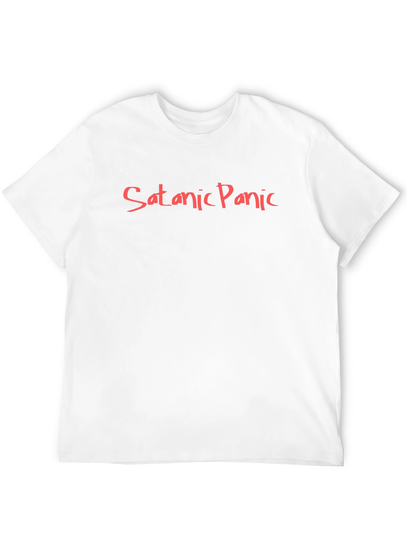Satanic Panic Graphic Tee - Black Cotton T-Shirt