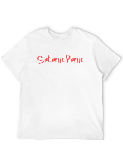 Satanic Panic Graphic Tee - Black Cotton T-Shirt