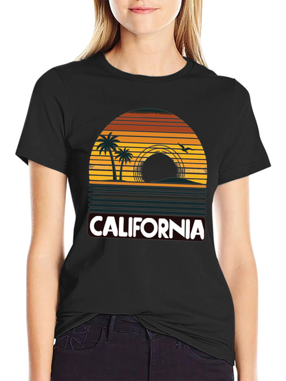 California Sunset Palm Tree T-Shirt