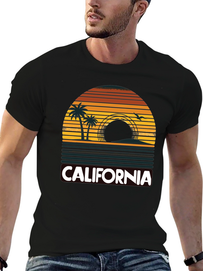 California Sunset Palm Tree T-Shirt