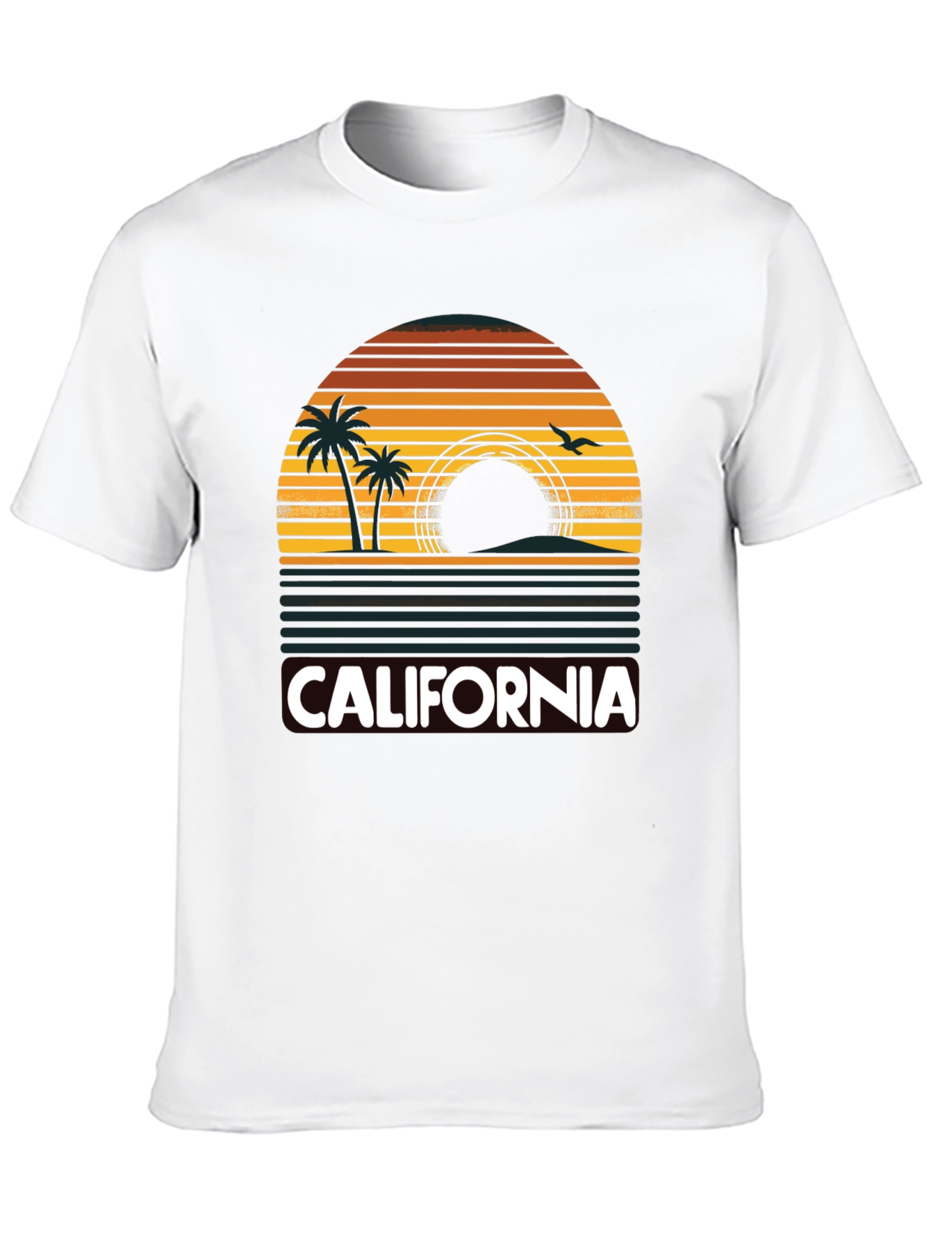 California Sunset Palm Tree T-Shirt