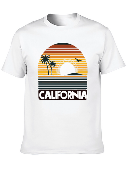 California Sunset Palm Tree T-Shirt