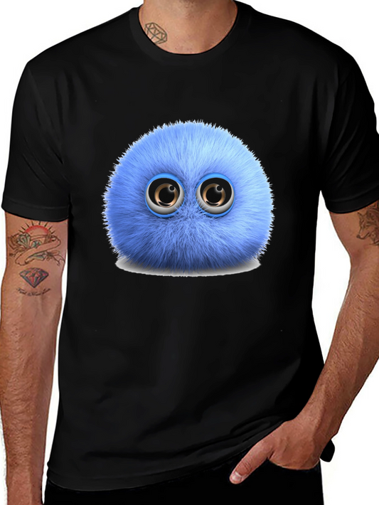 Fuzzy Blue Monster Graphic Tee