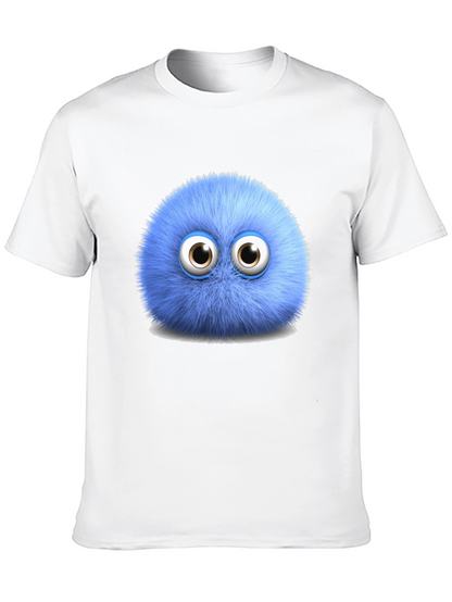 Fuzzy Blue Monster Graphic Tee