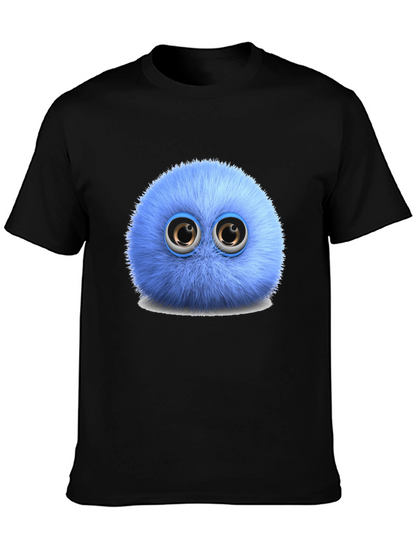 Fuzzy Blue Monster Graphic Tee