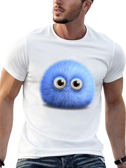 Fuzzy Blue Monster Graphic Tee