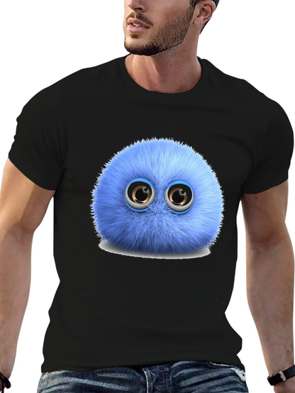 Fuzzy Blue Monster Graphic Tee
