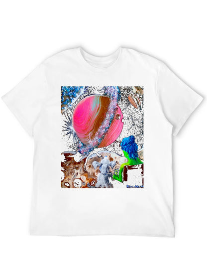 Astral Planet Graphic Tee - Black Cotton Comfort