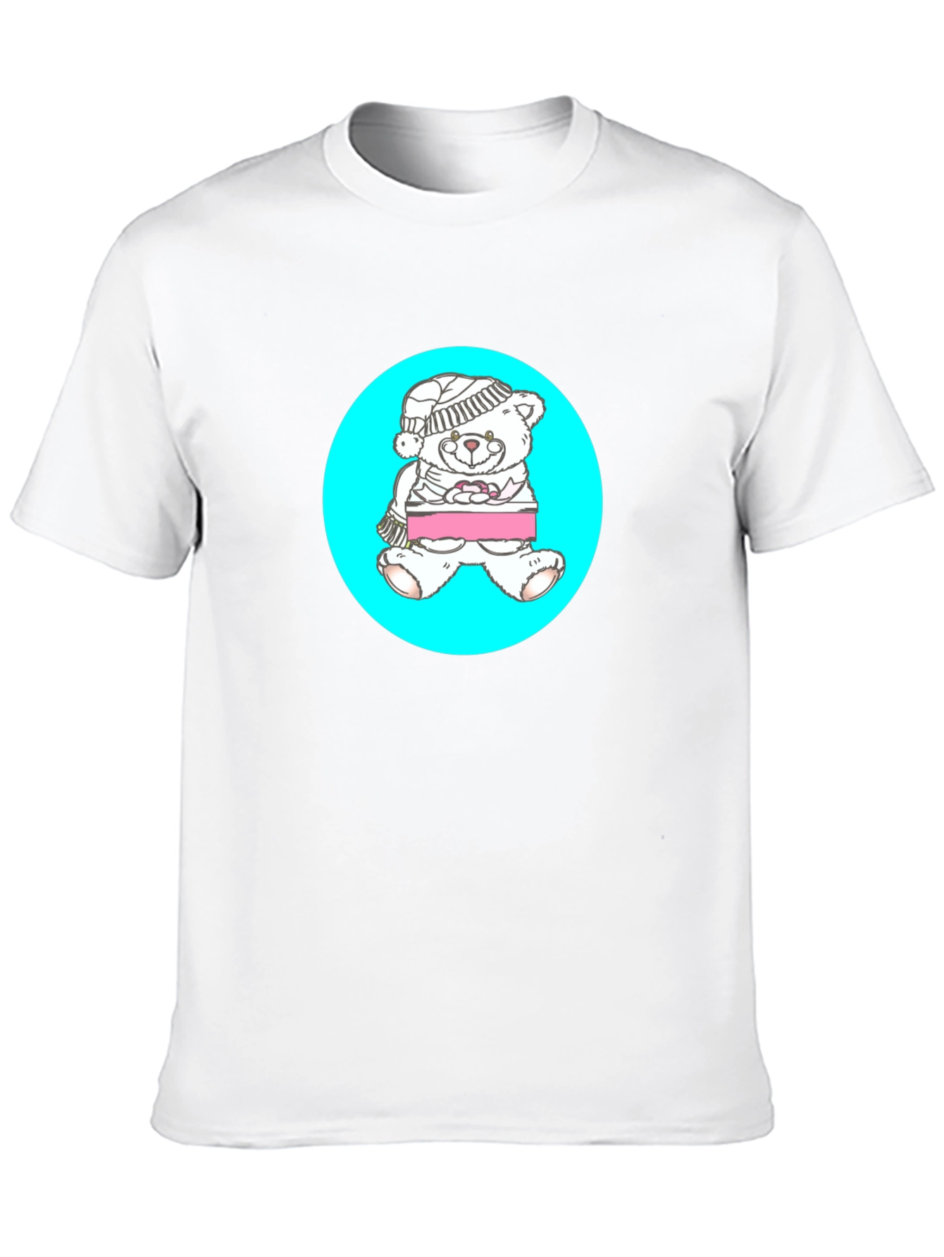 Teddy Bear Graphic Tee - Black Casual Shirt