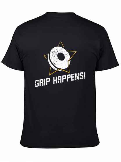Grip Happens Weightlifting T-Shirt - Gym Workout Apparel